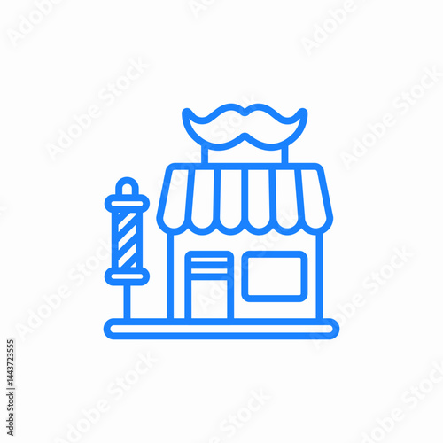 barber shop pole icon sign vector
