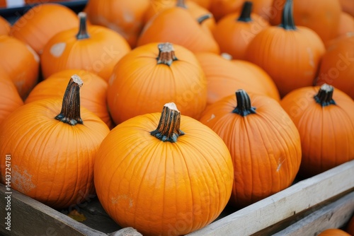 Pumpkins. AI generated illustration.