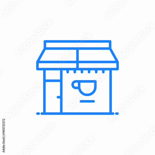 coffee house icon sign vector