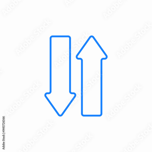 data flow icon sign vector