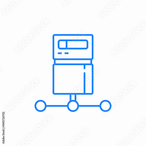 dedicated server icon sign vector