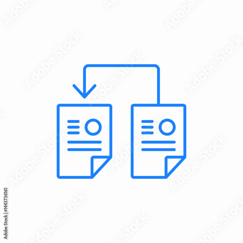file transfer icon sign vector