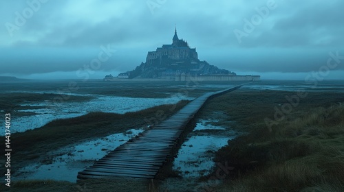 Mont Saint-Michel at Dusk