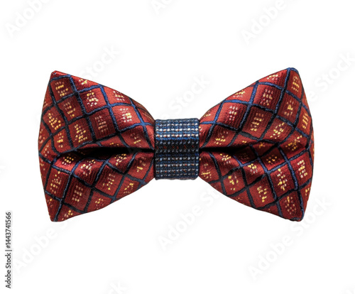 Elegant bow tie design fashion event accessories isolated on transparent background