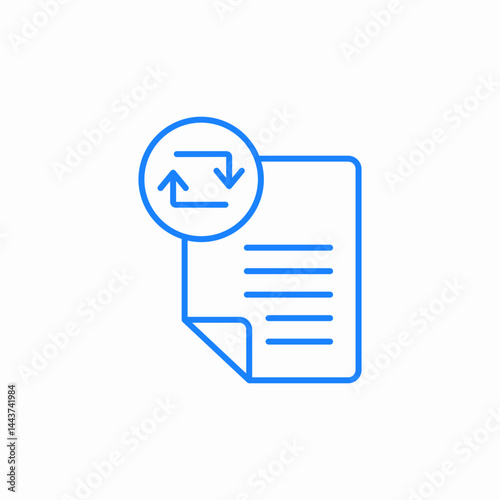 synchronize files icon sign vector