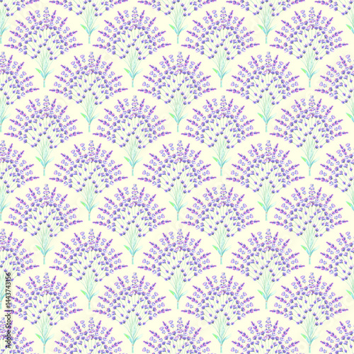 Watercolor lavender flowers...