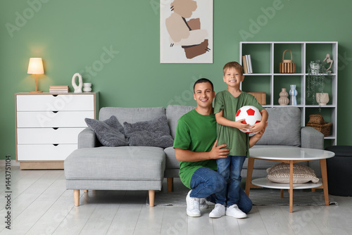 Happy father and his little...