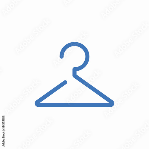 empty clothes hanger icon sign vector