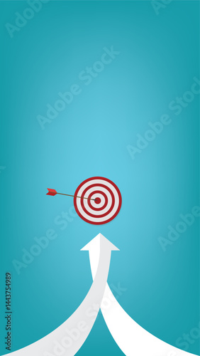 Same goal, two business work together as team to achieve success	