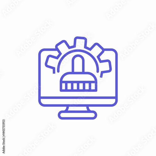 system configuration icon icon sign vector