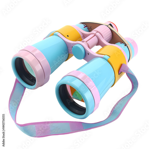 Adorable Pastel Binoculars Perfect for Kids Adventures Cut Out Transparent Png