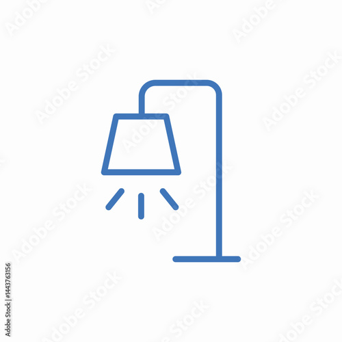 floor lamp light icon sign vector