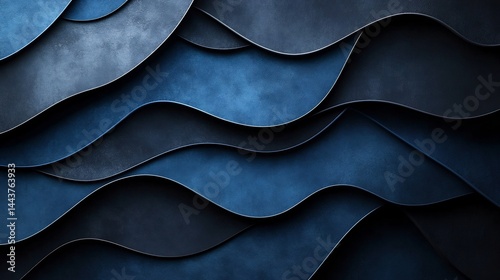 contrast Blue black abstract background with deep luminance