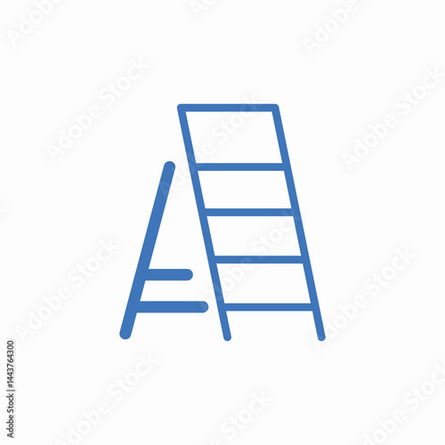 ladder construction climb icon sign vector