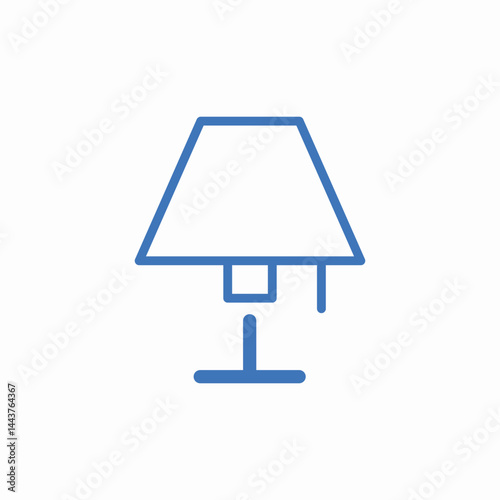 lamp shade light icon sign vector