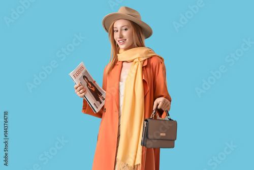 Beautiful young woman with ...