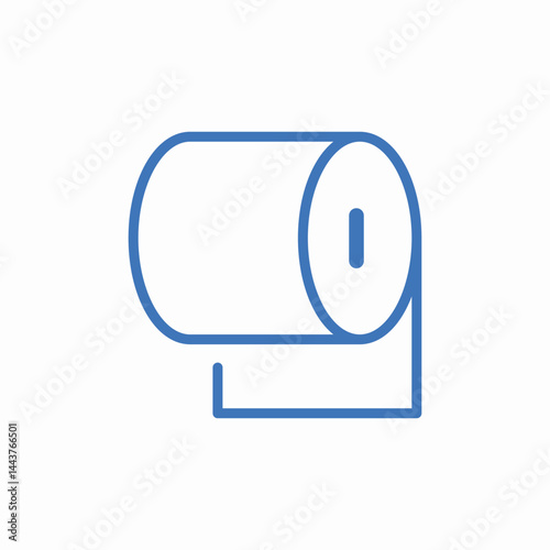 toilet paper roll icon sign vector