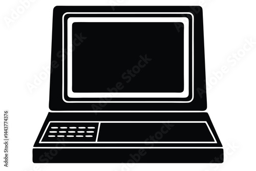 laptop isolated on white background