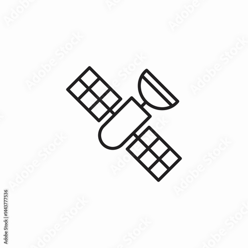satellite communication device icon sign vector