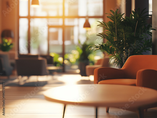 Modern living room.Al generated art illustration.