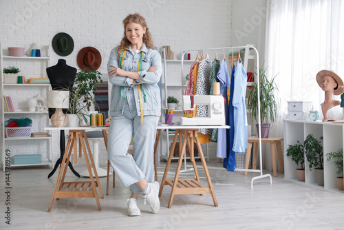 Female fashion designer wit...