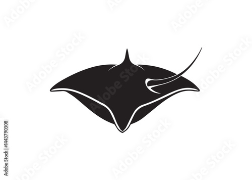 Stingray silhouette Vector