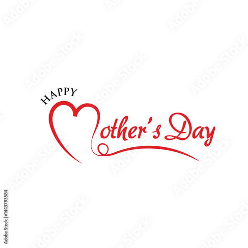 Happy Mother's Day with stylish letters