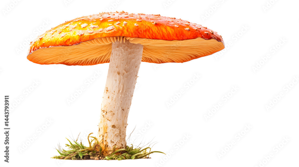 reishi mushroom isolated on white or transparent png