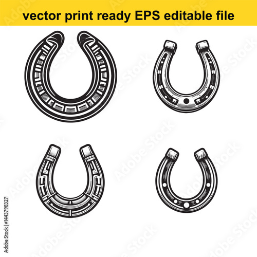 Horseshoe vector silhouette