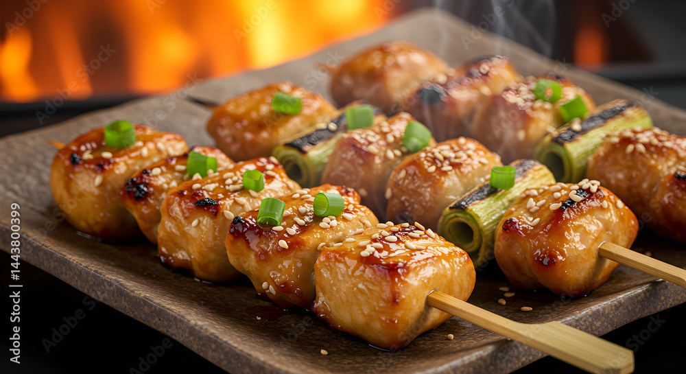 Yakitori Japanese Grilled Chicken Skewers