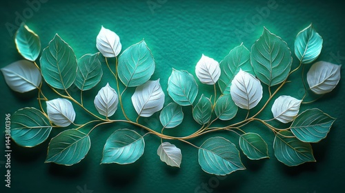 Delicate foliage design