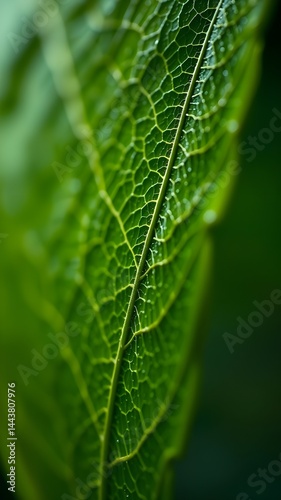 A detailed illustration of the internal structure of a leaf photo