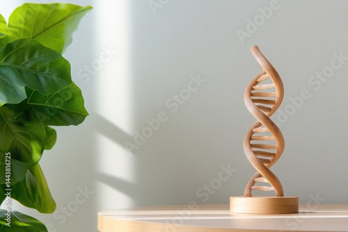 Obraz na płótnie Wooden dna model science research medical study health w salonie