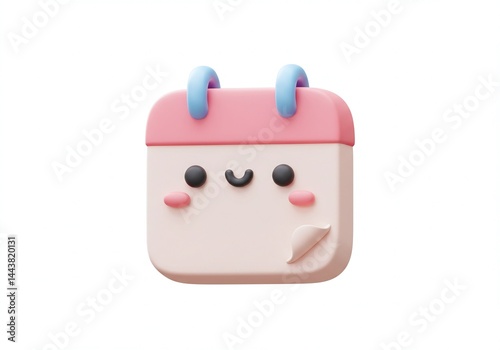 Cute Cartoon Calendar Illustration