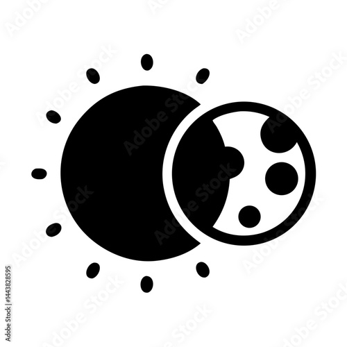 Solar eclipse sun moon astronomy space science astrology cosmic event celestial body phenomenon view