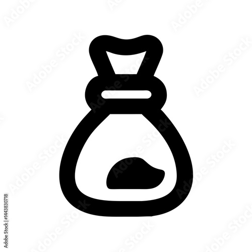 Download money bag icon vector illustration concept for finance and investment design element