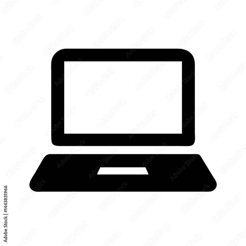 Laptop computer icon vector illustration for technology and business design element symbol Laptop computer icon vector illustration for technology and business design element symbol