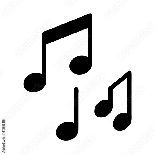 Download free music notes vector illustration for musical notation and composition design needs