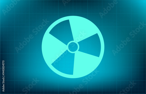 Vector icon on blue background with gradient