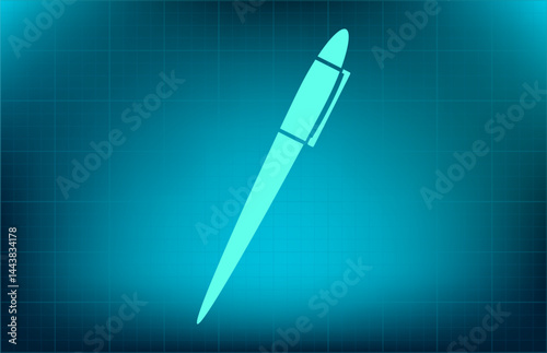 Vector icon on blue background with gradient