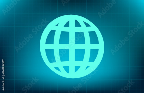 Vector icon on blue background with gradient