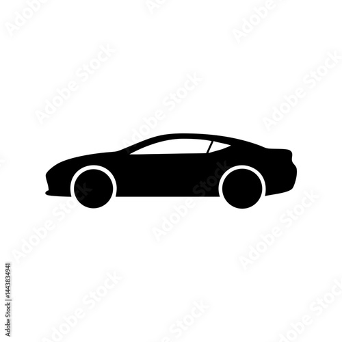 Find your dream ride black coupe car vector illustration for automotive enthusiasts online now