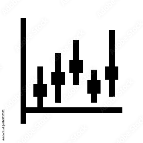 Black and white bar chart graph diagram showing data analysis and business intelligence reporting metrics