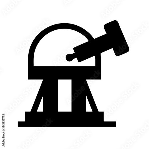 Astronomy telescope observatory vector illustration for stargazing and science projects research and learning
