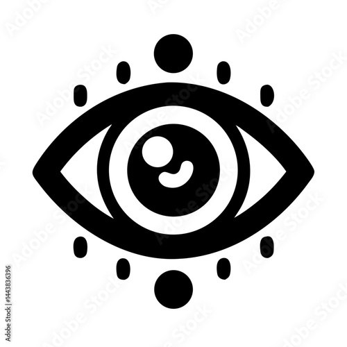 Eye of providence all seeing eye spiritual symbol illuminati freemasonry eye icon vector art