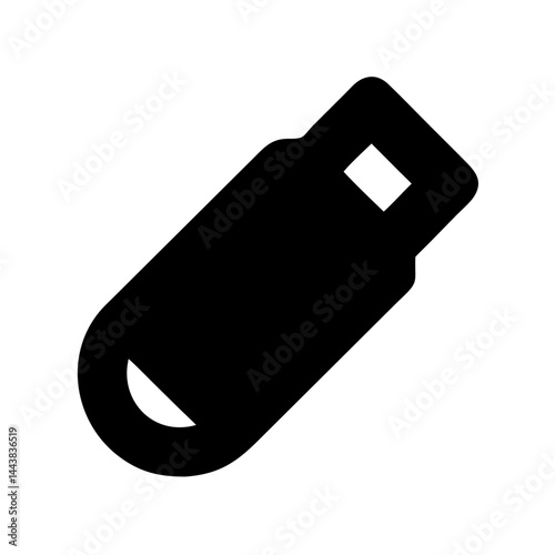 Download usb drive icon vector illustration for data storage and transfer file sharing backup memory stick