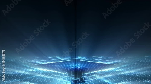 Futuristic Structures And Lights Background Video