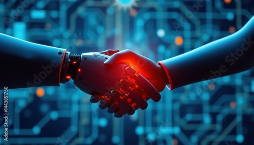 The Synergy of Human Ingenuity and Technological Advancement: A Symbol of Collaboration