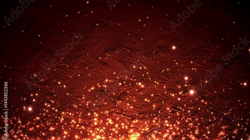 Glowing Sparks On Wall Loop Video
