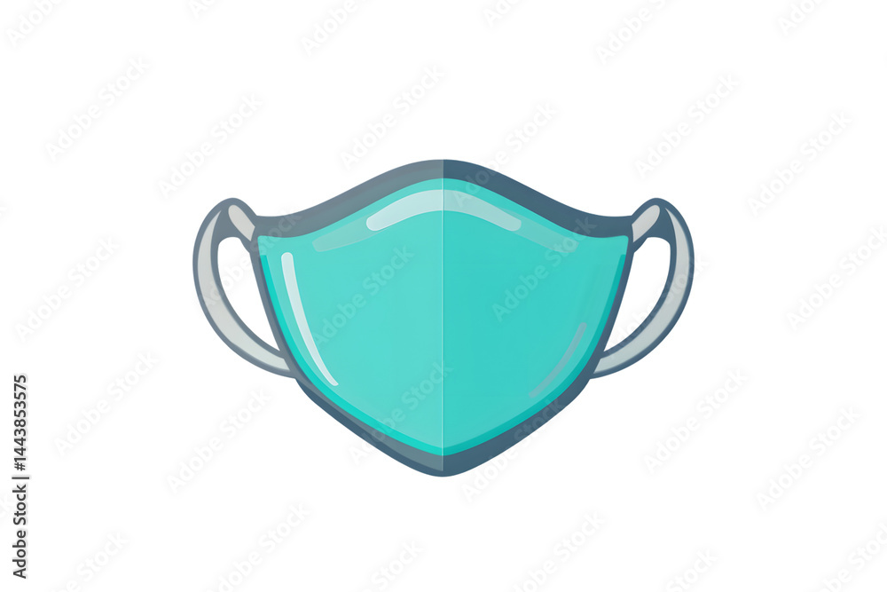 Protective Face Mask Illustration A Simple Clean Design for Health and Safety Graphics Protective Face Mask Illustration A Simple Clean Design for Health and Safety Graphics